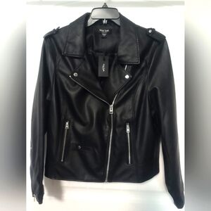 Black Biker Jacket / Size 2X / NWT